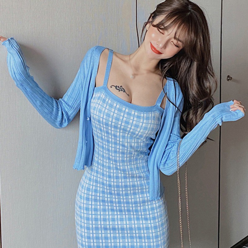 Áo Cardigan Dệt Kim Tay Dài Phối Nút Thiết Kế Đơn Giản Thời Trang | BigBuy360 - bigbuy360.vn