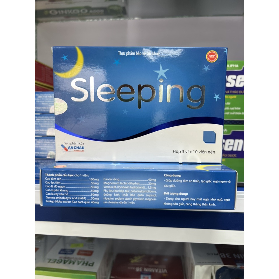 Viên Uống Sleeping Dưỡng Tâm An Thần, Nâng Cao Chất Lượng Giấc Ngủ Tăng Trí Nhớ