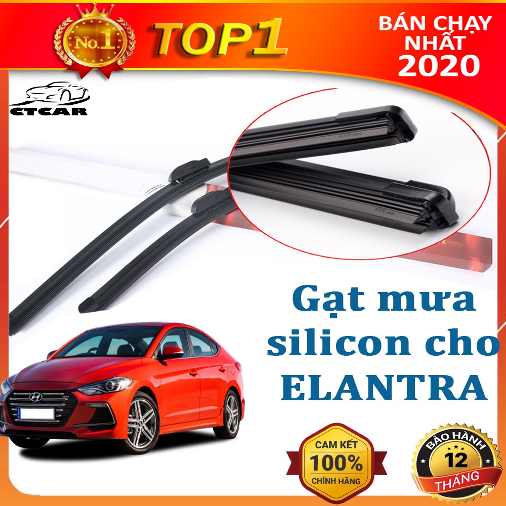 Gạt mưa silicon cho xe Huyndai loại gạt mưa cao cấp siêu bền,gạt mưa ôtô  siêu sạch bảo hành 12 tháng CTCar