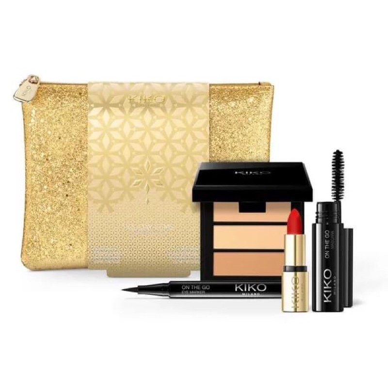 Bộ trang điểm Kiko Holiday Gems On The Go Chic Kit