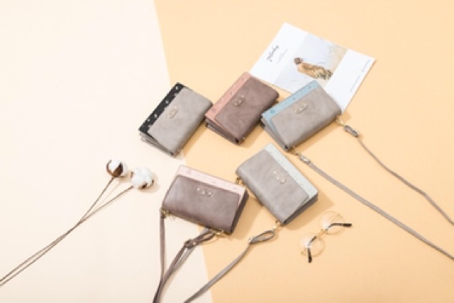 Túi di động hoa li ti ngang