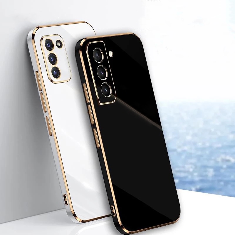 Ốp điện thoại dẻo mạ viền 6d sang trọng cho Samsung Galaxy ss S10 S20 FE Plus Ultra 4G 5G 2022