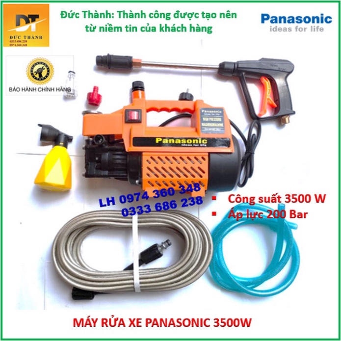 Siêu hot Máy rửa xe PANASONIC 3500W màu cam. Bảo hành chính hãng.