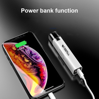 Ready 2 in 1 Super Bright LED Flashlight  USB Rechargeable Torch Light Mini Waterproof Flashlight Outdoor Cycling Camping smar