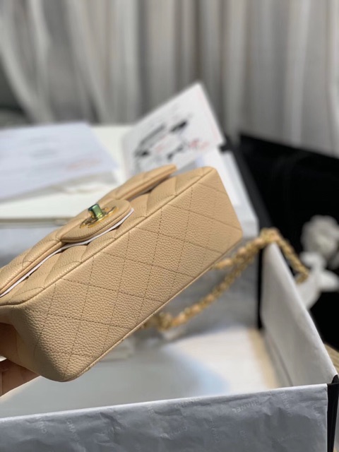 Túi Classic 20 siêu cấp màu nude