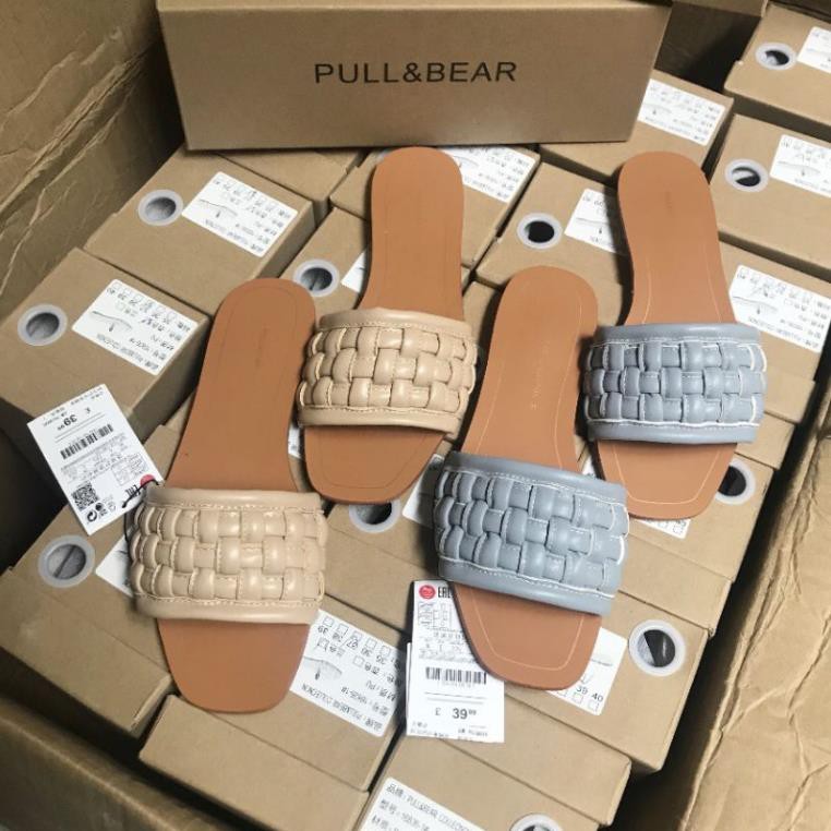 KL(ẢNH THẬT) Dép Lê Nữ Quai Đan Pull&bear Xuất Xịn Da Mềm Fullbox Hãng Cao Cấp Xịn 2020 : , * $ c