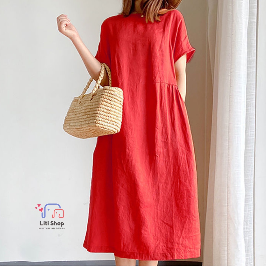 Váy Suông Tay Lỡ Đầm Dài Freesize 4 Màu Chất Đẹp, Thoáng Mát, Màu Sắc Sang Trọng, Năng Động Có Đủ Size