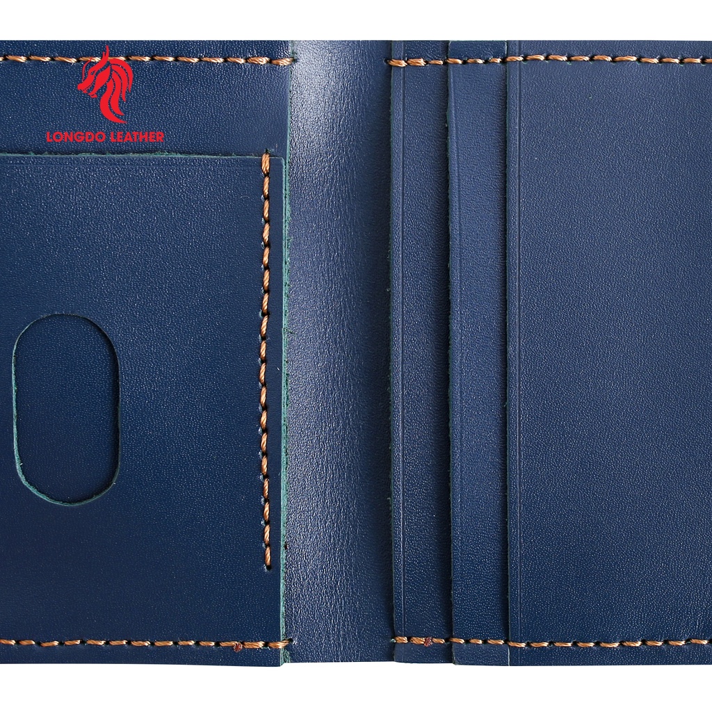 Ví da nam dáng đứng cao cấp - Cam kết 100% da bò thật - Bảo hành 5 năm - Thương hiệu uy tín Longdo Leather - BD04