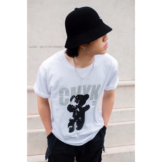 Áo nelly gấu trắng CMYK dễ thương