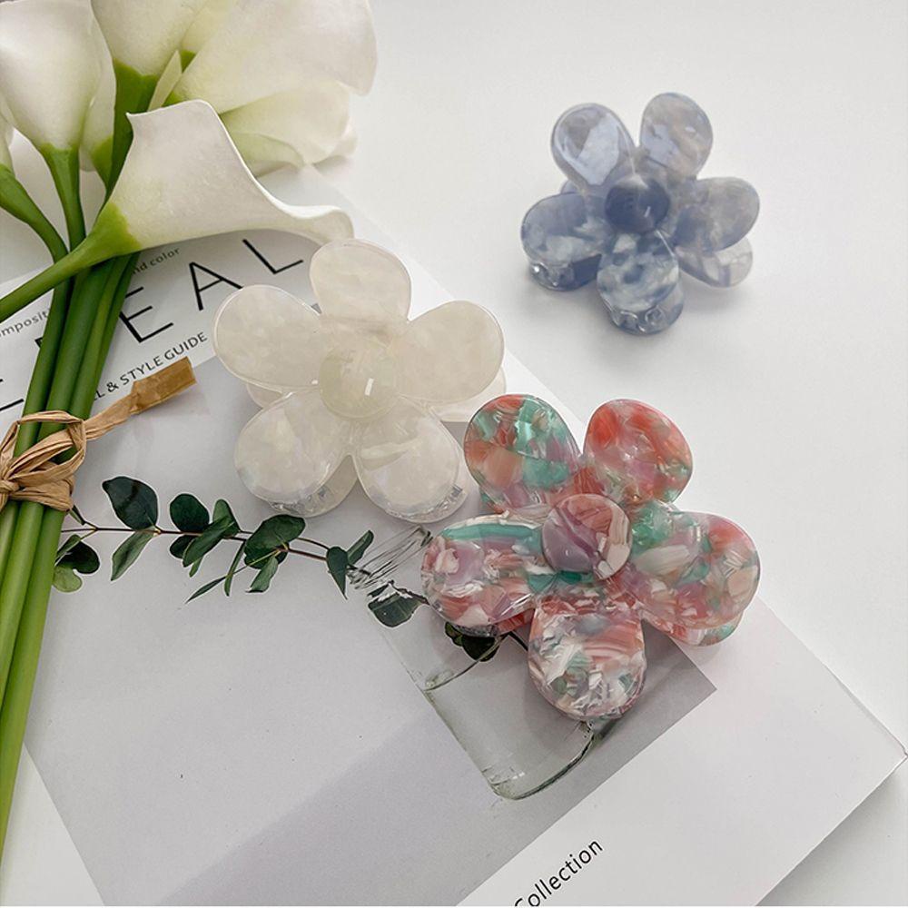 Kẹp Tóc Càng Cua Đính Hoa Kiểu Vintage Ngọt Ngào WMES15H Giá Đỡ