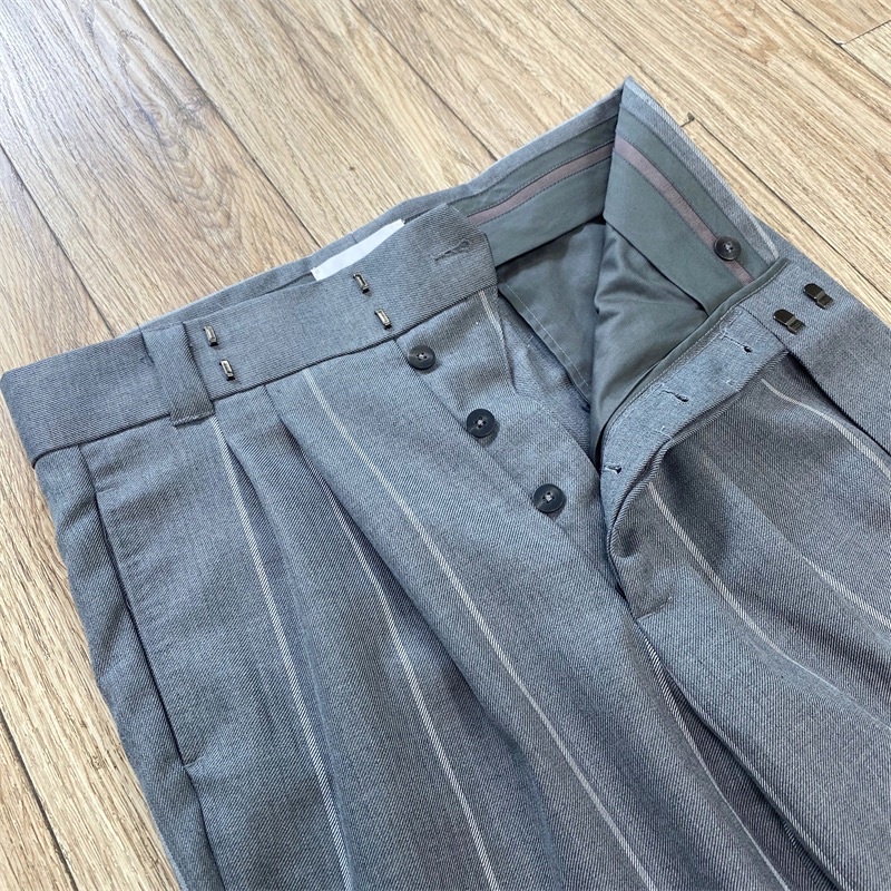 Quần Âu Fear of God x Ermenegildo Zegna/ Fear of God x Ermenegildo Zegna Wool Double Pleat Pants- Quần FOG