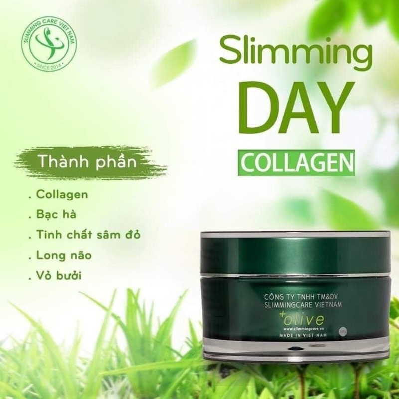 Kem Tan Mỡ Slimming Day Collagen-Slimming Care Chính Hãng Thải Mỡ,Mờ Thâm Rạn Săn Chắc Da Phục Hồi Chống Lão Hóa Chảy Sê