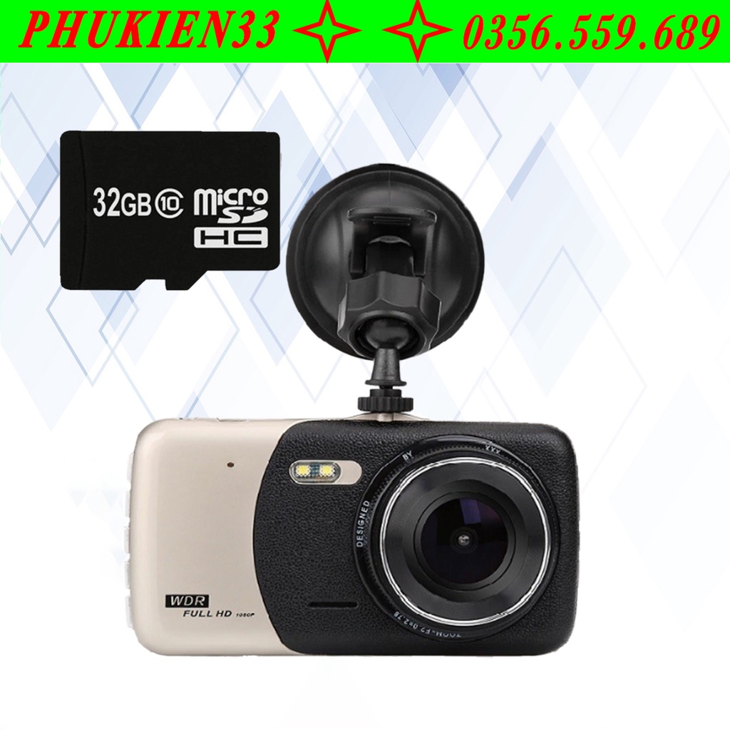 Camera Hành Trình Xe Ô Tô WDR X600 FULL HD 1080P tặng kèm thẻ nhớ 32GB