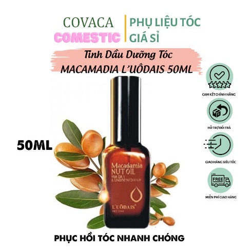 Tinh dầu dưỡng tóc MACADAMIA serum dưỡng tóc uốn Luodais NUT OIL 50ML CT45