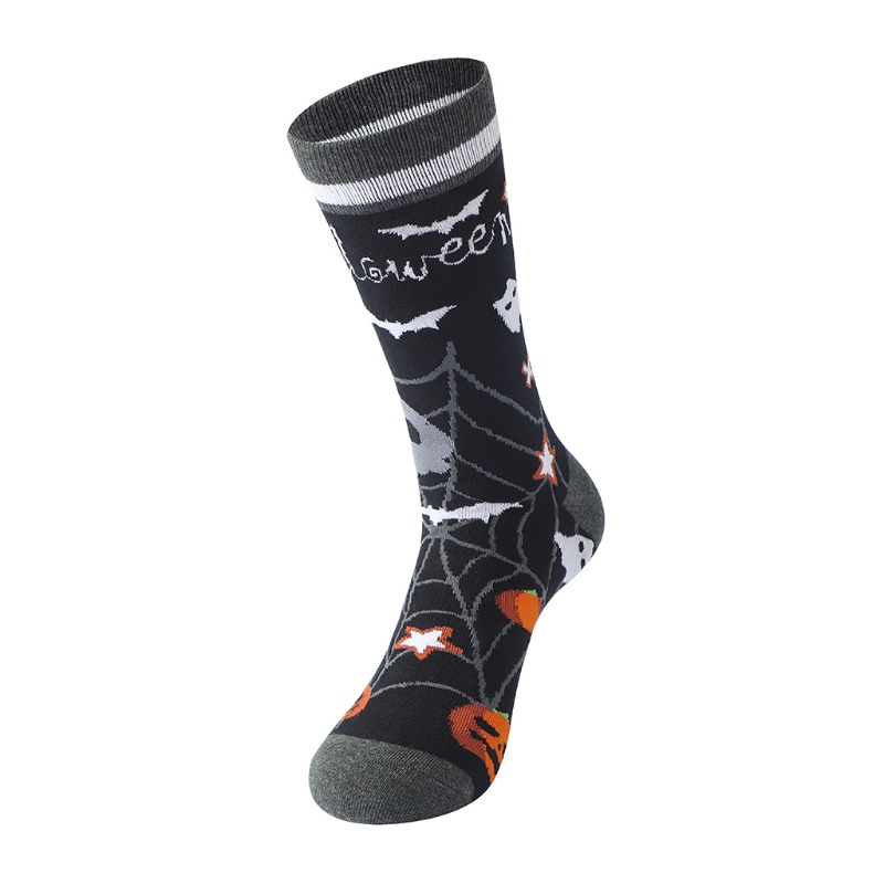 Youyo Vớ Cotton In Họa Tiết Đầu Lâu / Dơi / Bí Ngô / Đầu Lâu Nhiều Màu Sắc Mới Lạ Vui Nhộn Cho Nam