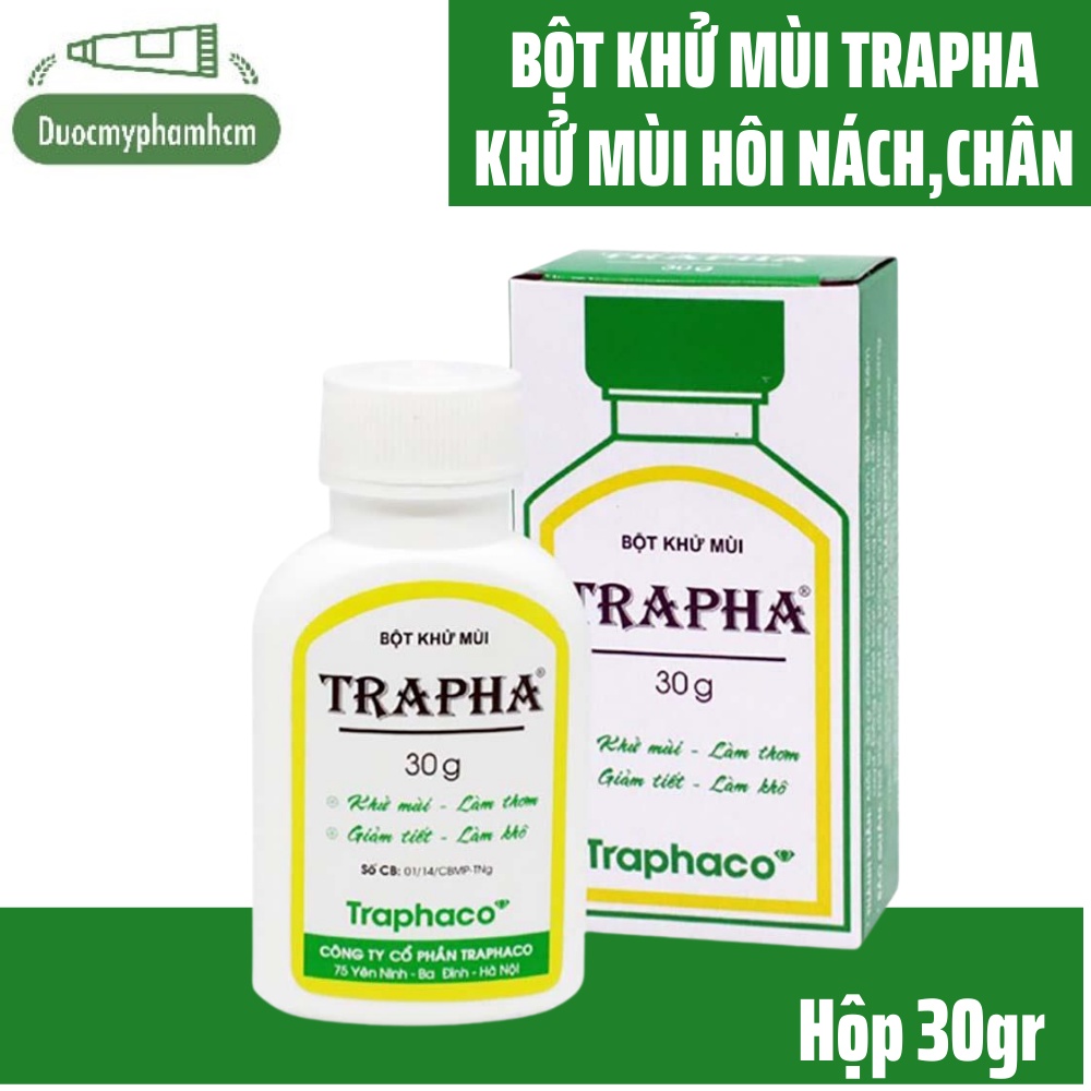 Bột khử mùi hôi chân, hôi giày, hôi nách...Trapha 30g Traphaco