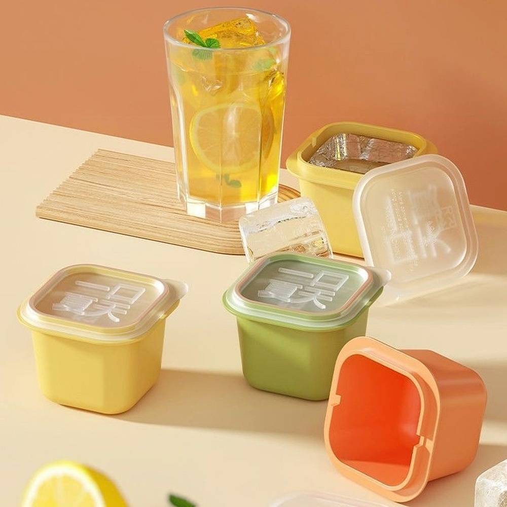 Khuôn Làm Đá Lạnh / Pudding / Trái Cây Có Nắp Đậy DIY Sáng Tạo