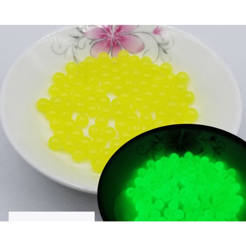 Combo 50 hạt xỏ chuỗi dạ quang phát sáng trong đêm 8li