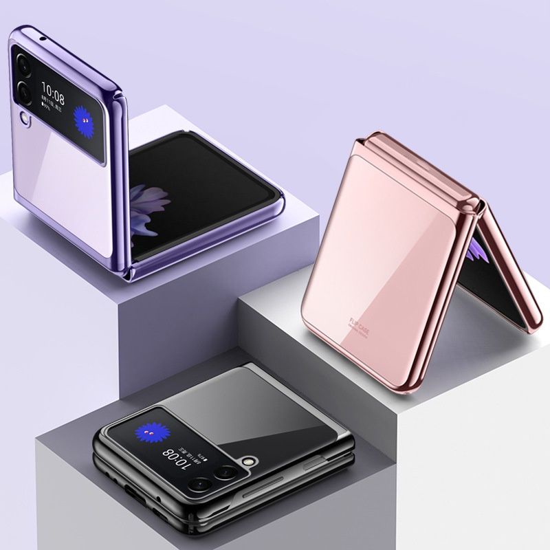 Ốp Samsung Z Flip5 - Z Flip4 - ZFlip3 - FLIP4 - Z Flip 3 5G viền tráng gương sang trọng bảo vệ toàn diện