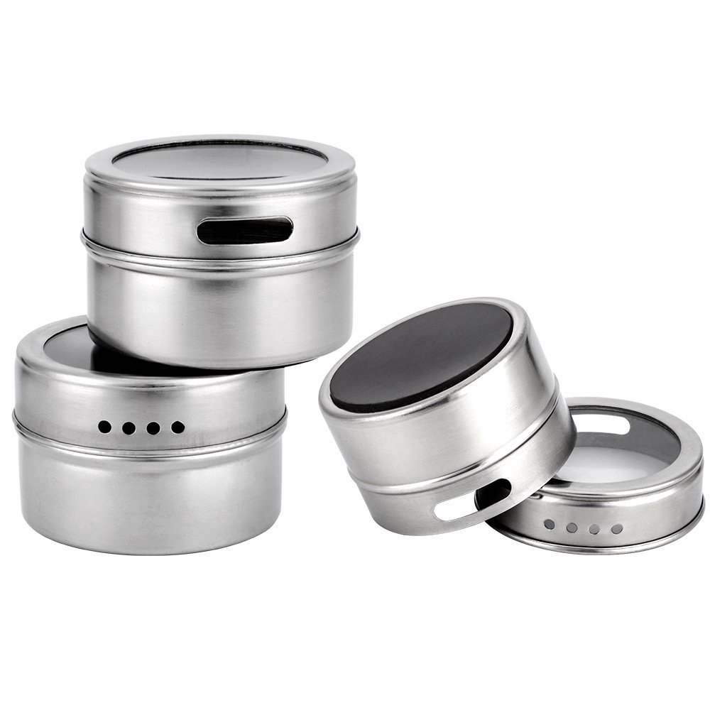 Hộp Nam Châm Đựng Gia Vị Bằng Thép Không Gỉ