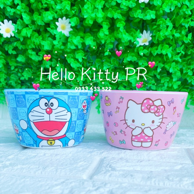 Chén muỗng ly Hello Kitty - Doremon Doraemon