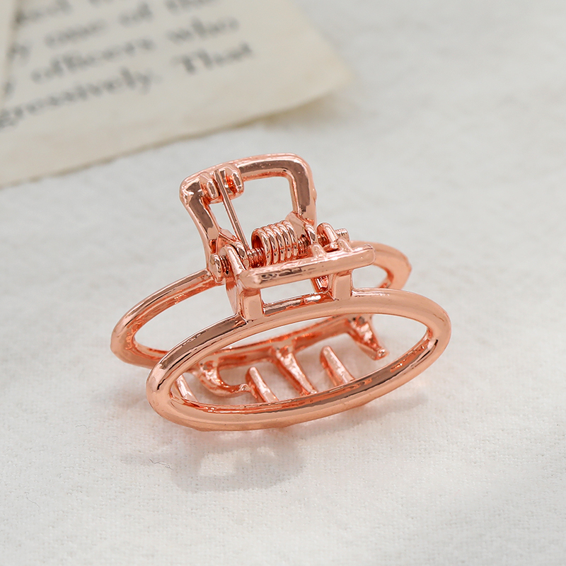 Kẹp Tóc Hợp Kim Màu Vàng Hồng Hình Bông Hoa / Vỏ Sò Xinh Xắn Phong Cách Hàn Quốc