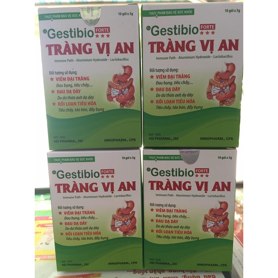 Gestibio Forte Tràng Vị An- Hỗ trợ viêm đại tràng hộp 10 gói