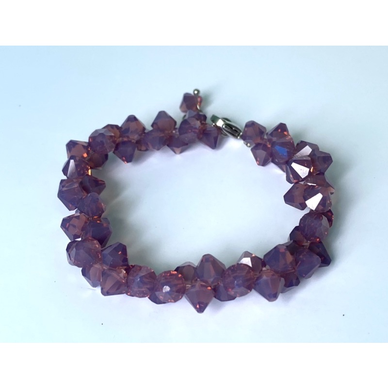 Lắc tay pha lê Swarovski kiểu hạt xỏ đầu