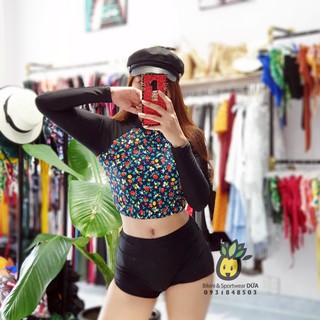 BIKINI ĐỒ BƠI TÀY DÀI CROPTOP