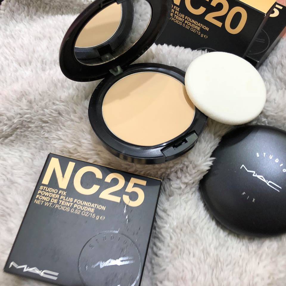 Phấn Phủ Dạng Nén MAC Studio Fix Power Plus Foundation NC25 Màu Tự Nhiên 15g