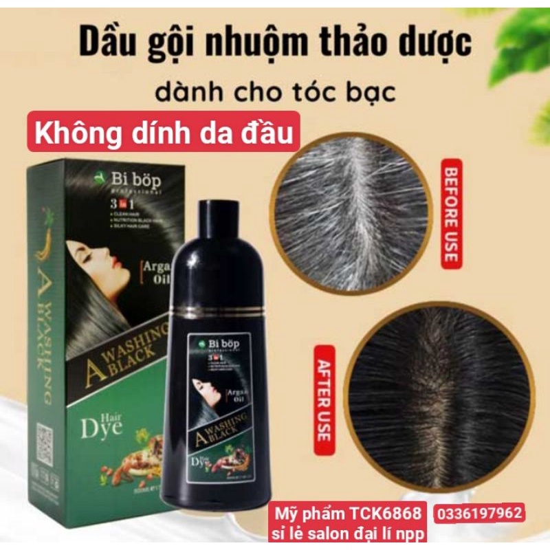 DẦU GỘI ĐEN THẢO DƯỢC KHÔNG DÍNH DA ĐẦU 500ML