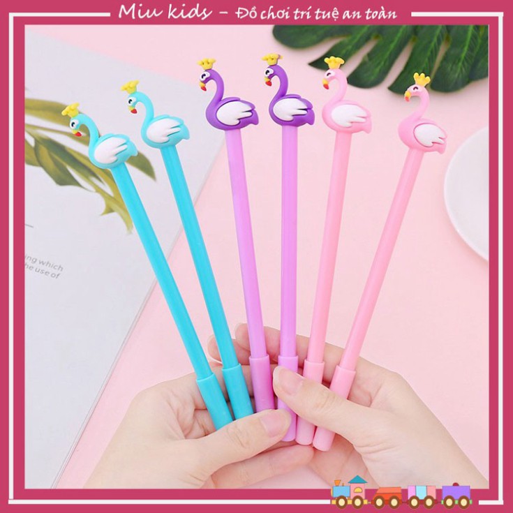 Bút nước mực đen hình thiên nga đáng yêu_bút bi cute cho học sinh