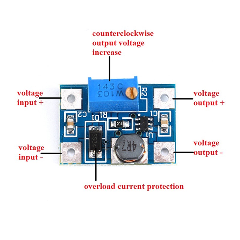 Mô đun tăng áp từ Dc-Dc 2-24v sang 2-28v Sx1308 Sot23-6 B628 Sot-23