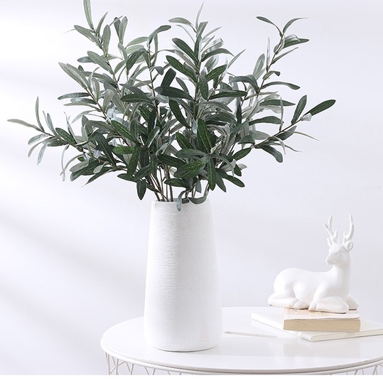 Mô phỏng cây xanh cây ô liu cành ô liu 4 nĩa trái cây cành ô liu giả chi nhánh cưới nhà chụp ảnh đạo cụ cắm hoa trang trí gỗ