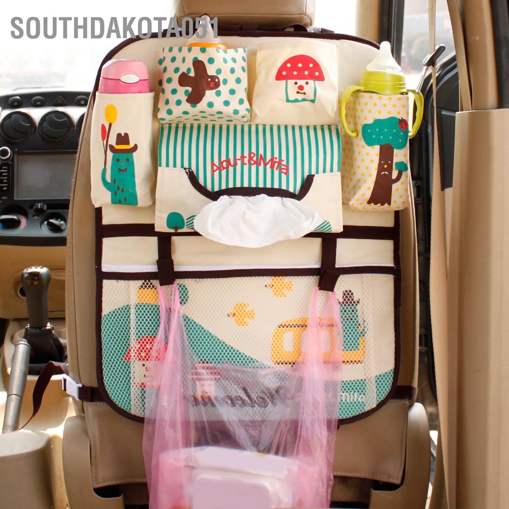 Southdakota051 Túi lưu trữ hàng ghế sau ô tô Phim hoạt hình đa chức năng Tự động tổ cho