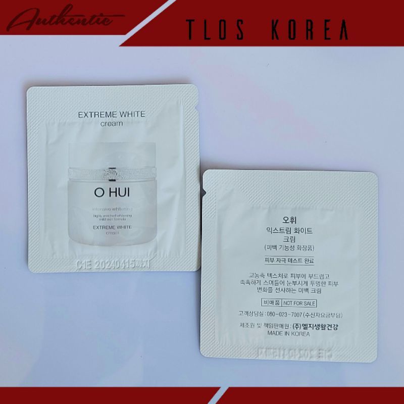 10 Gói Sample Kem Dưỡng Ohui Trắng Extreme White Cream 1ml - Dưỡng Trắng Dưỡng Ẩm Ngăn Lão Hóa