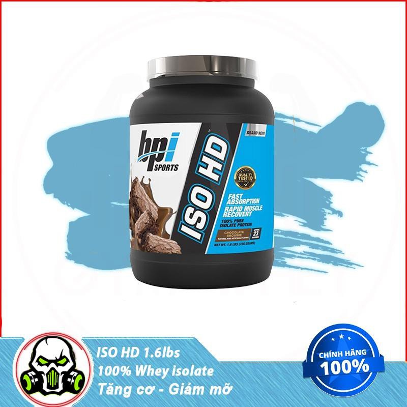 Sữa Dinh Dương Tăng Cơ Nuôi Cơ Phục Hồi Cơ Bắp Bpi Sports Iso HD 1.6lbs Từ Mỹ