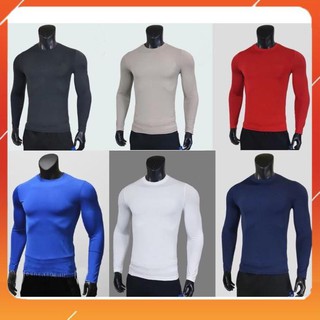 [Freeship] Áo giữ nhiệt nam, Áo dài tay thể thao tập gym nam 6 màu trơn