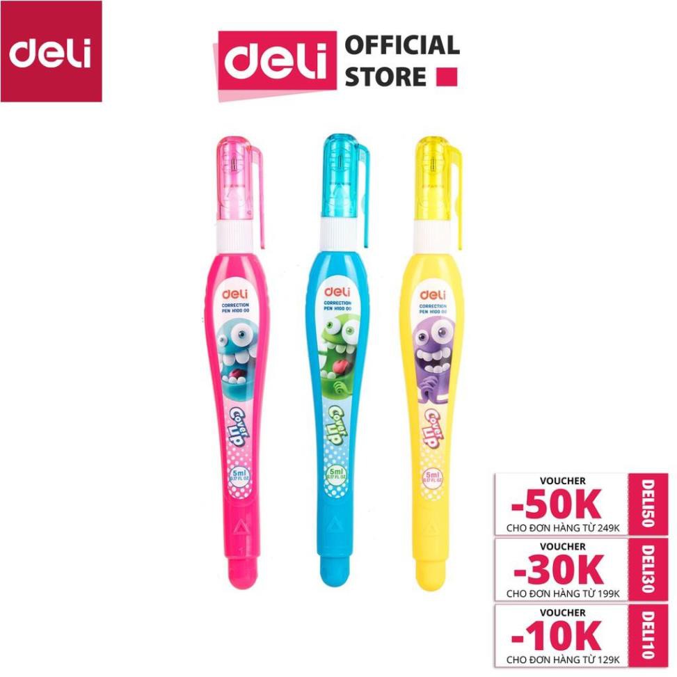 Bút xoá nước 5ml Deli - 2 chiếc màu ngẫu nhiên - EH10000 [Deli]