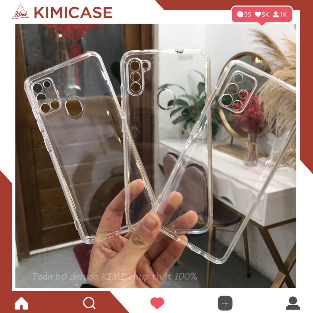 Ốp lưng Samsung Galaxy A11 A21s A31 A51 A71 A50 A30S A50S A70 M51 Note 20 / Ultra silicon trong bảo vệ camera dày 1.2mm | BigBuy360 - bigbuy360.vn