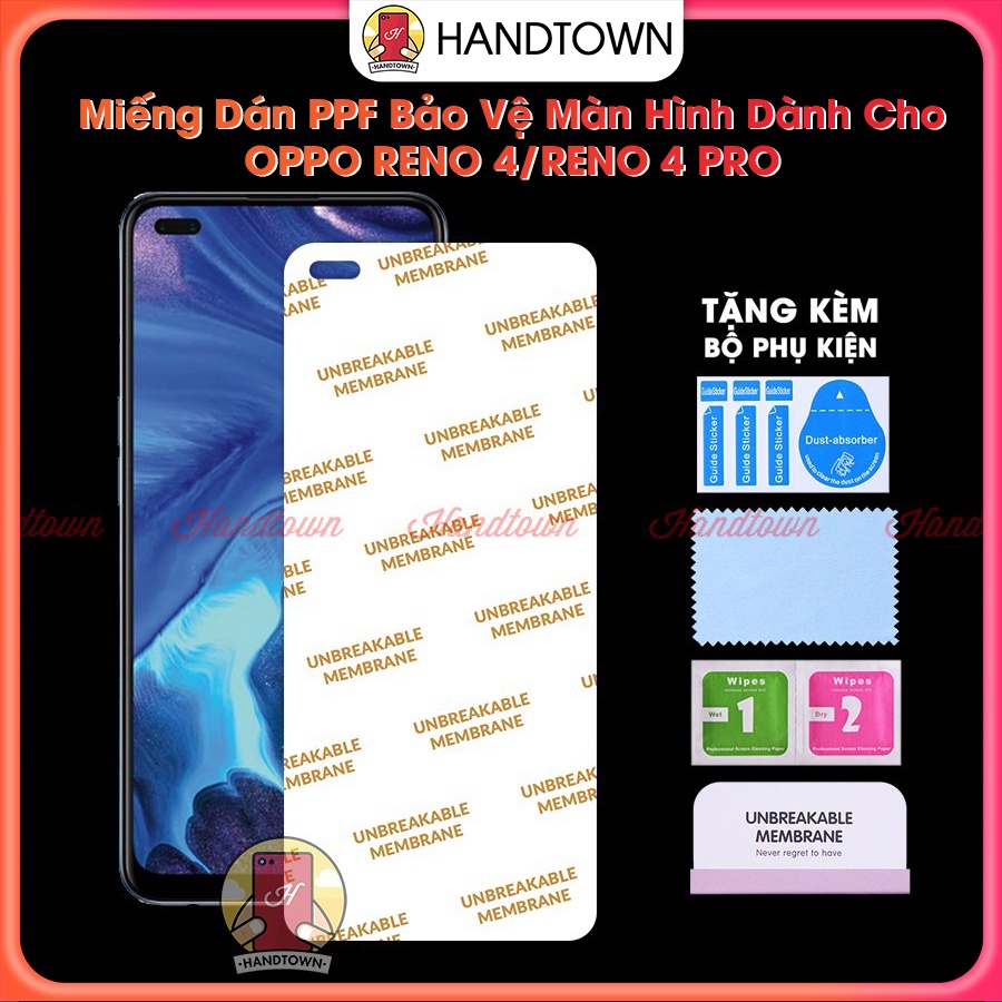 Miếng Dán Màn Hình PPF Oppo Reno4 Reno4 Pro Reno 4 Reno 4 Pro Kính Cường Lực Dẻo Trong Suốt Chống Trầy Xước Bảo Vệ Màn