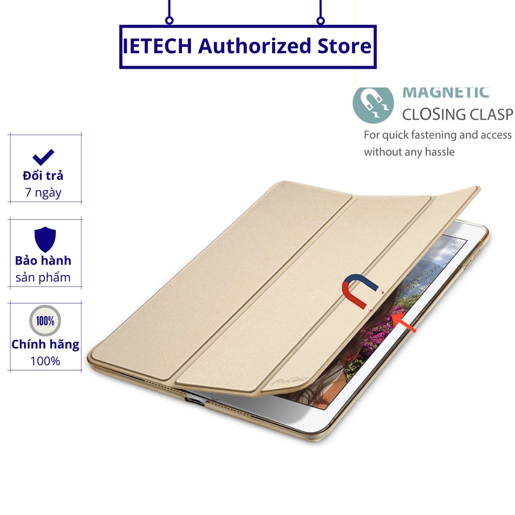 Bao da silicone cho iPad Air 1/ Air 2 tự động tắt mở PKCB