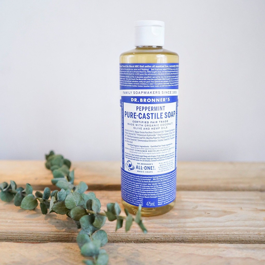 Xà phòng hữu cơ đa năng Dr Bronner’s 18 công dụng - Castile soap 18 in 1 - 8oz & 16oz