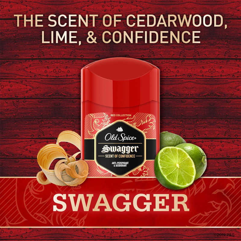 [Freeship] Lăn Old Spice Swagger Red Collection Antiperspirant 73g (Sáp Trắng)