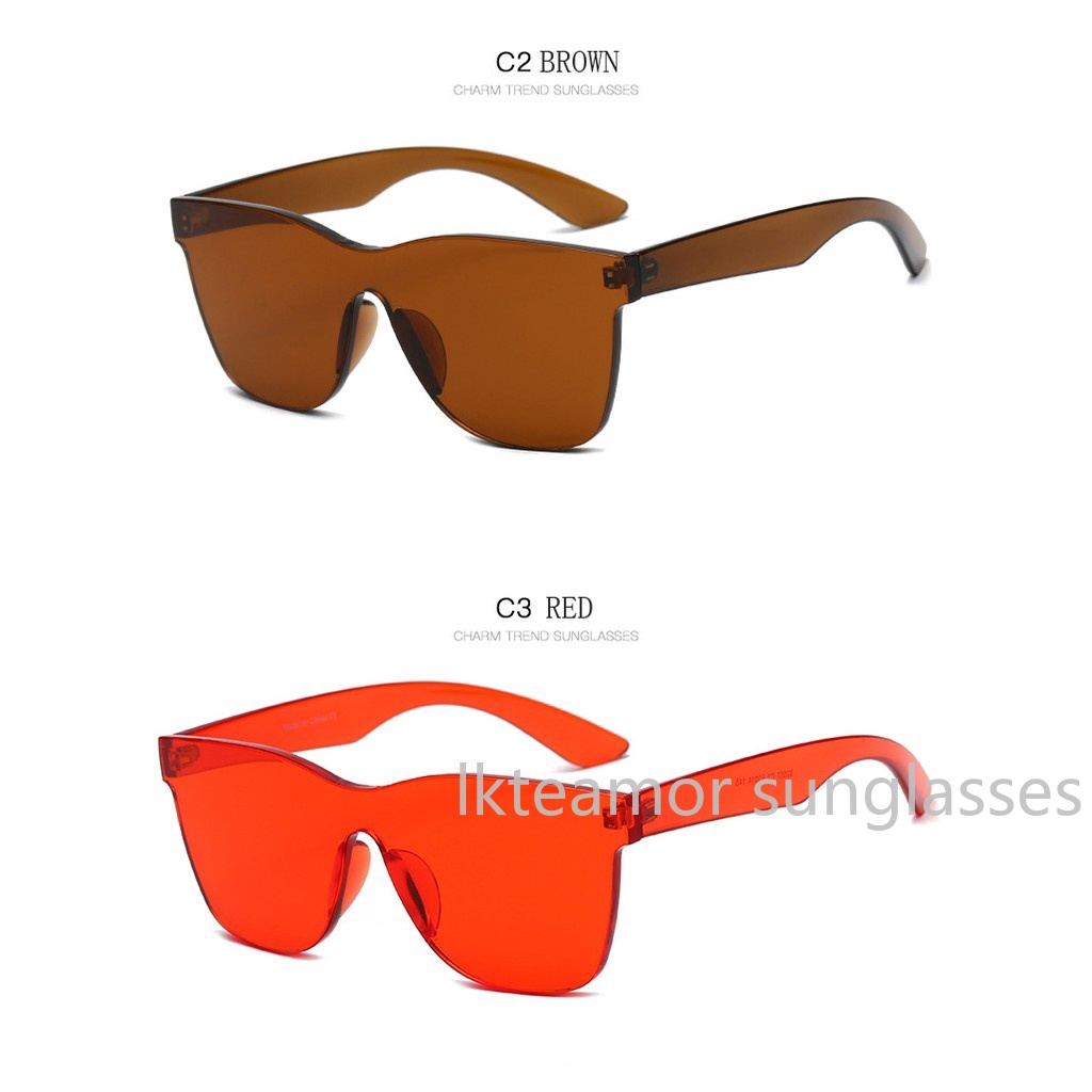 Kính mát vuông màu kẹo ngọt cho nam và nữ