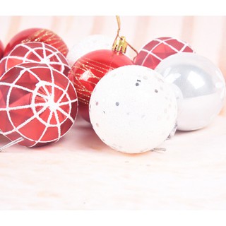 Set quả châu trang trí noel 6cm MẪU E1