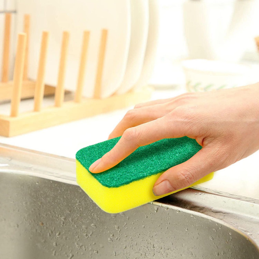 Set 10 Miếng Bọt Biển Rửa Chén Hai Mặt Tiện Lợi
