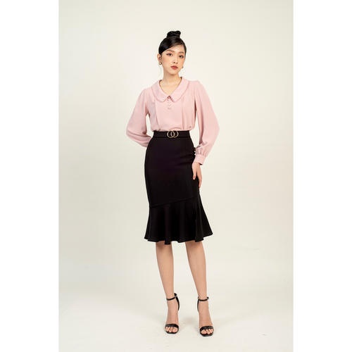 Áo sơ mi cổ lá sen MMOutfit M-AO060121059
