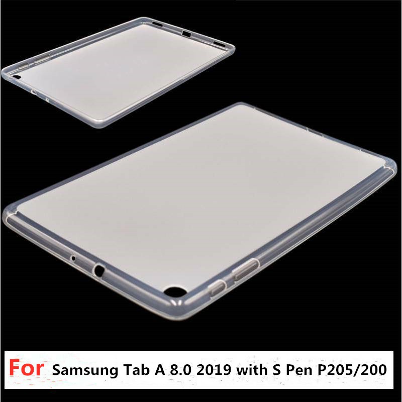 Ốp Máy Tính Bảng TPU Trong Suốt Chống Sốc Cho Samsung Galaxy Tab A 8.0 2019 with S Pen P205/200