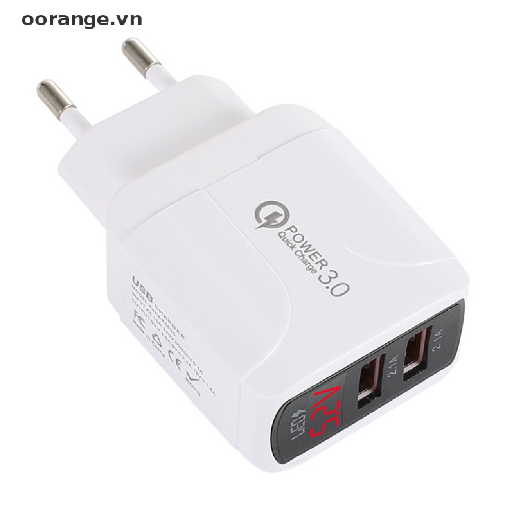 Cổng Sạc Nhanh QC3.0 LED 2.4A 2.4A